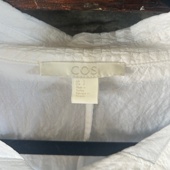 EUC COS Cotton Crinkle Button Down Shirt - Picture 2 of 5